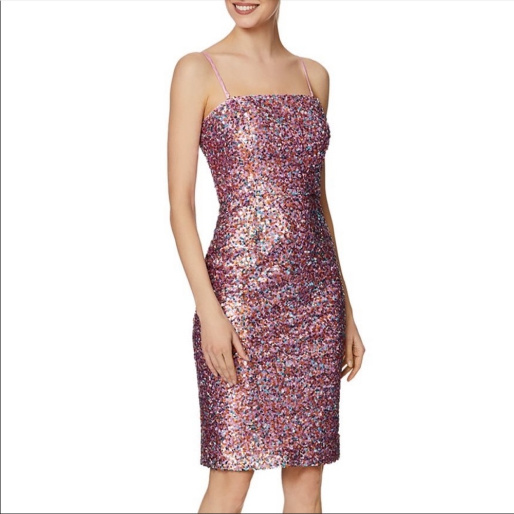 Laundry by Shelli Segal pink Sequin Dress Valentine